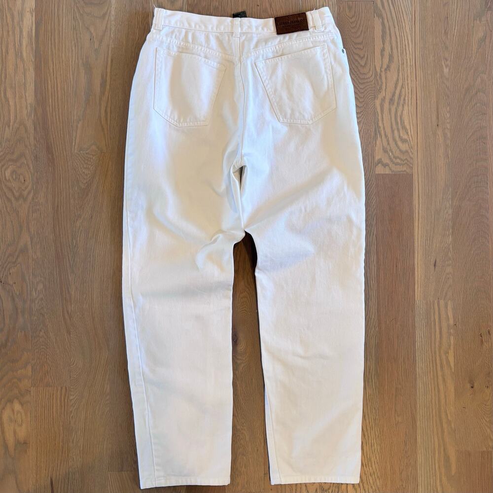 VTG 90s Ralph Lauren Jeans Co. Straight Leg Jeans White High Waist Women Size 12 - Picture 4 of 10